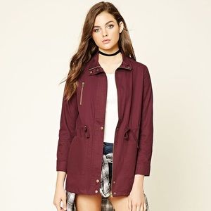 Forever 21 Drawstring Utility Jacket